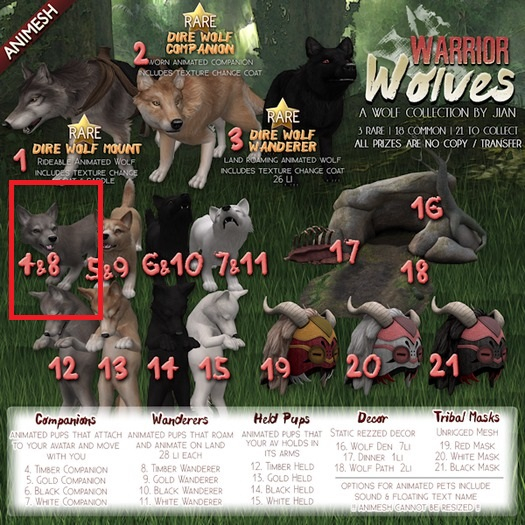JIAN Warrior Wolves 4. Timber Companion