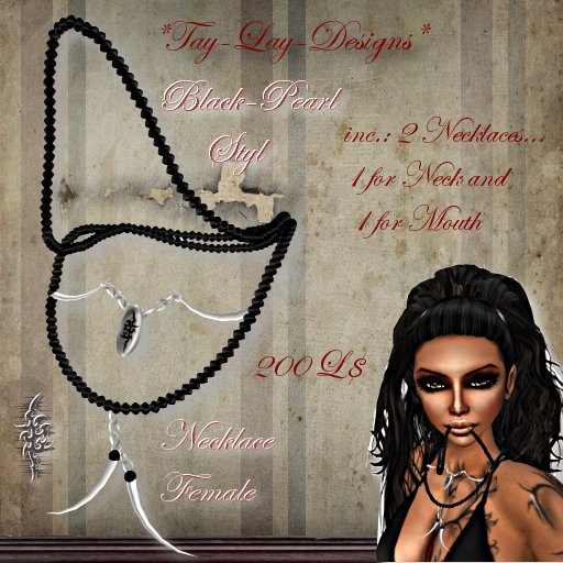 *Tay-Lay-Designs!!!-Black-Pearl-Necklace-Female