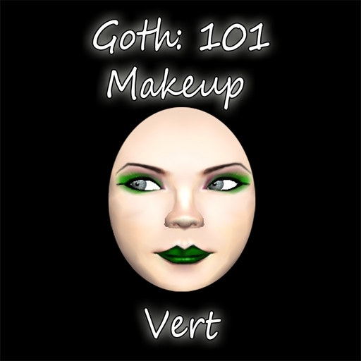Goth 101 makeup- vert