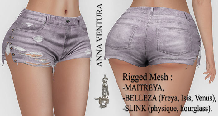 A.V _Denim Shorts_Tata_06 MAITREYA, BELLEZA (Freya, Isis, Venus), SLINK (physique, hourglass)