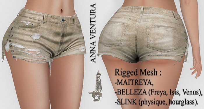 A.V _Denim Shorts_Tata_03 MAITREYA, BELLEZA (Freya, Isis, Venus), SLINK (physique, hourglass)