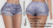 A.V _Denim Shorts_Tata_02 MAITREYA, BELLEZA (Freya, Isis, Venus), SLINK (physique, hourglass)