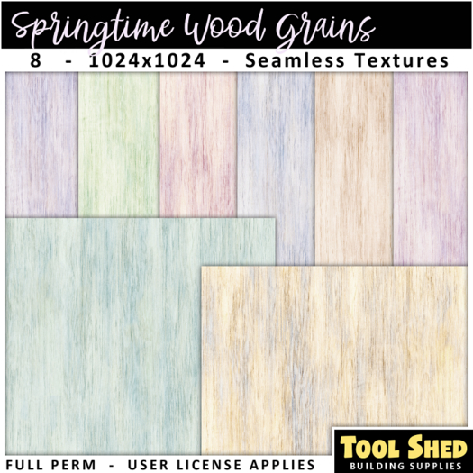 Tool Shed - Springtime Wood Grains
