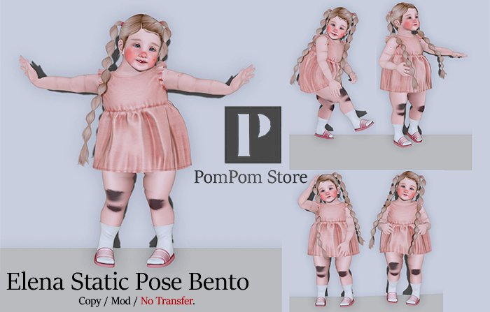 :: PomPom Store :: Elena Static Pose Bento (ToddleeDoo - Baby)