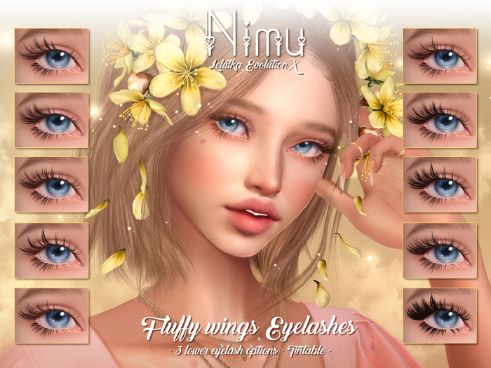 NIMU - Fluffy wings Eyelashes - LELUTKA