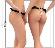 Black White Micro Ruffle