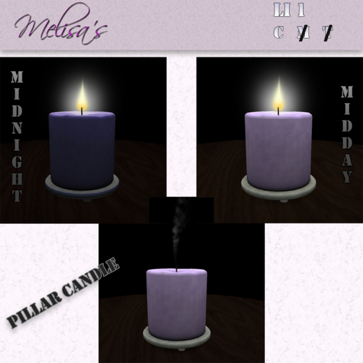 Pillar Candle - Purple Blush