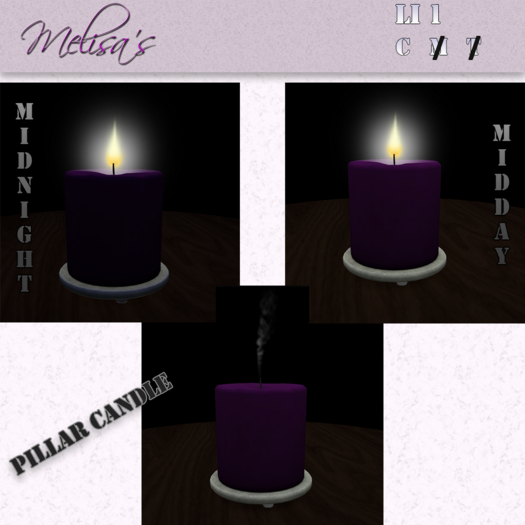 Pillar Candle - Purple (boxed)