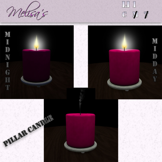 Pillar Candle - Hot Pink (boxed)