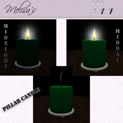 Pillar Candle - Green