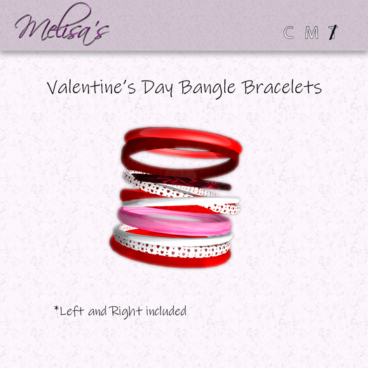 Valentine's Day Bangle Bracelets