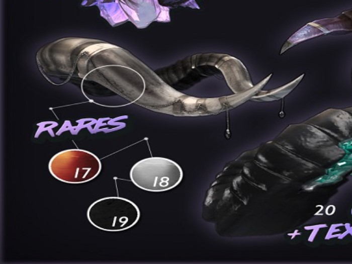 ::Static:: Geodemon Horns - 18 RARE