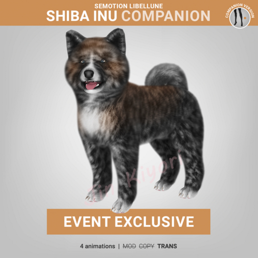 SEmotion Libellune Shiba Inu Companion EXCLUSIVE
