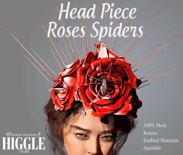 [HIGGLE] HeadPiece Spider Roses