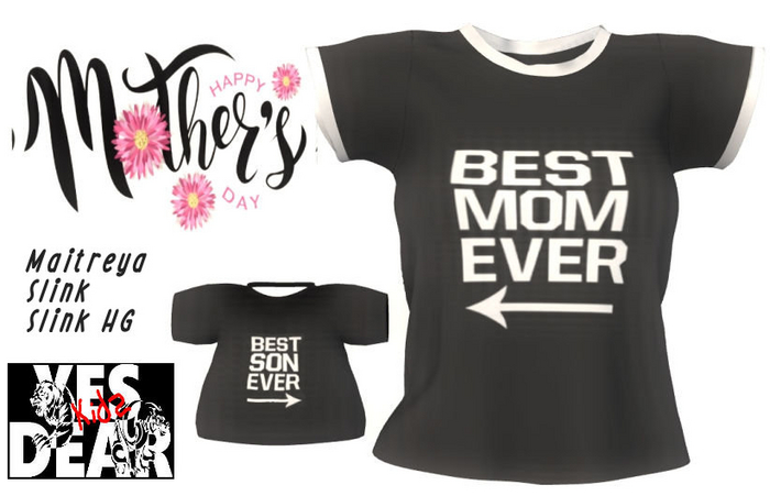 YES DEAR KID's Best Mom Black 