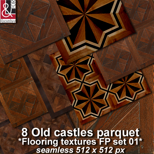 8 Old castles parquet set 01