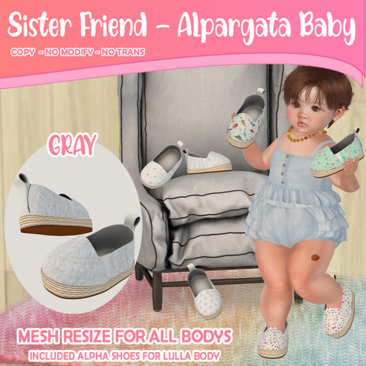 SF Alpargata Baby GRAY