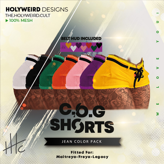 .:tHc:. C.o.G Shorts - Jean Color Pack