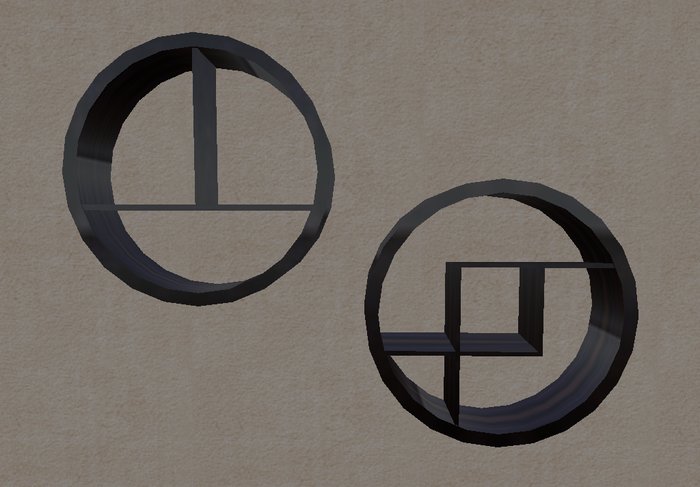 Round Wall Shelving Units