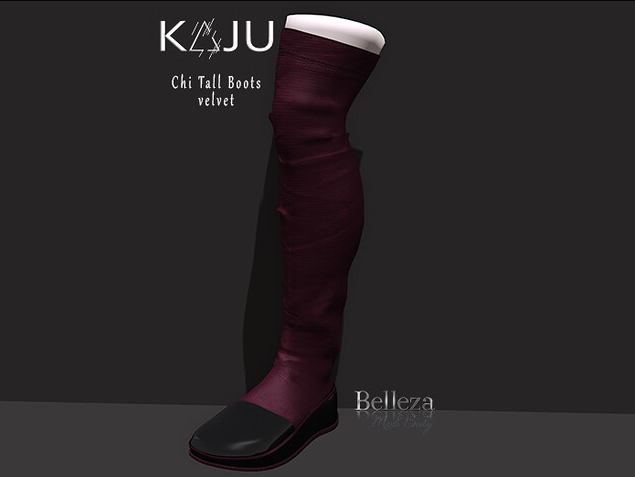 KAJU - Chi Tall Boots Velvet 