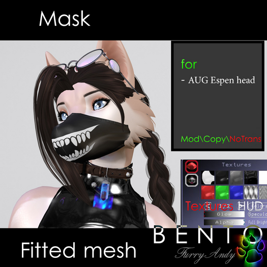Furry Andy - Mask for AUG Espen head