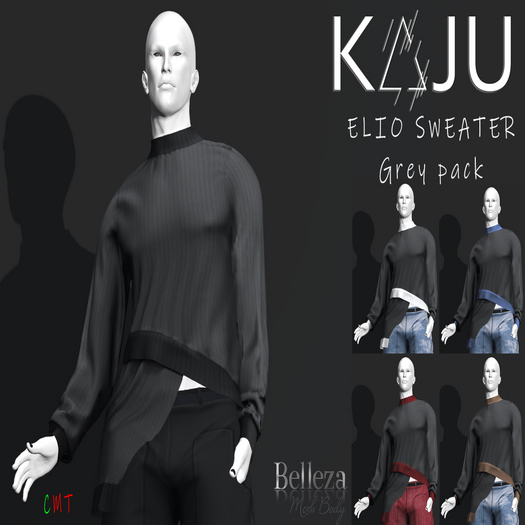 KAJU - Elios Sweater - Grey Pack