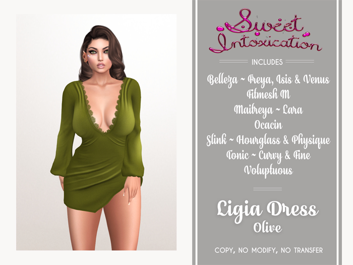 ::Sweet Intoxication:: Ligia Dress - Olive