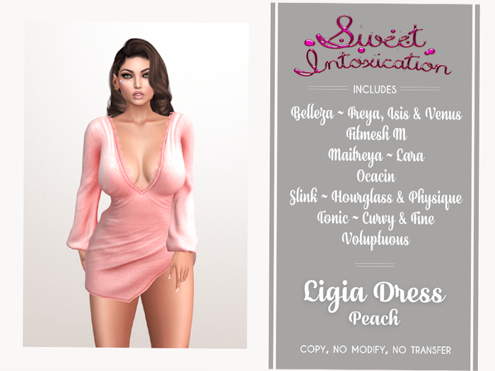 ::Sweet Intoxication:: Ligia Dress - Peach