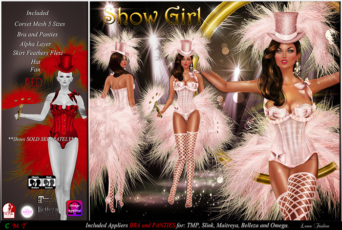 -Lamu Fashion-Outfit *Show Girl* Red