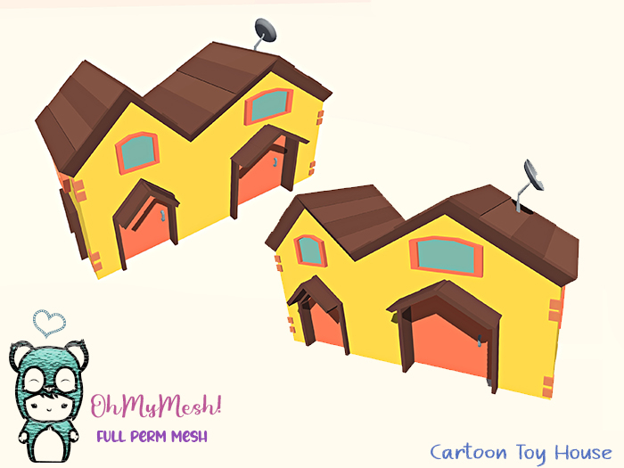 OhMyMesh! Cartoon Toy House - Full Perm Mesh