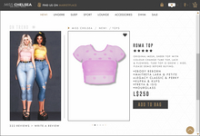 .miss chelsea. Roma Top Lilac