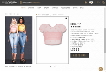 .miss chelsea. Roma Top Blush