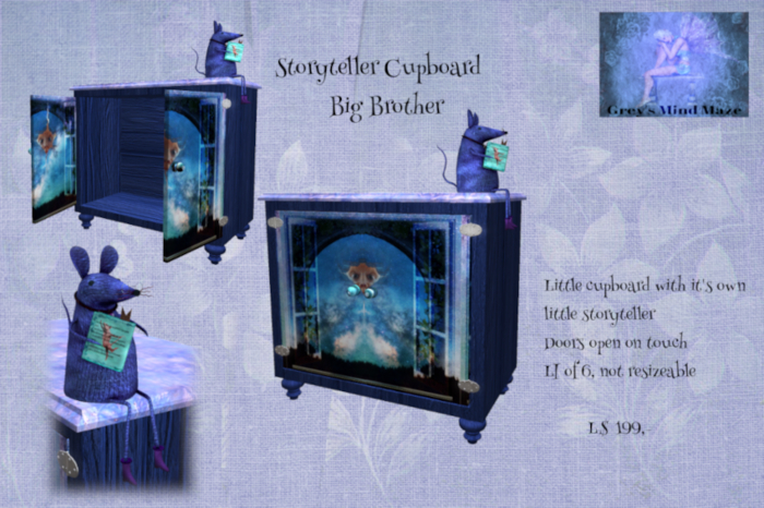 Grey's Storyteller Cupboard - Big Brother 