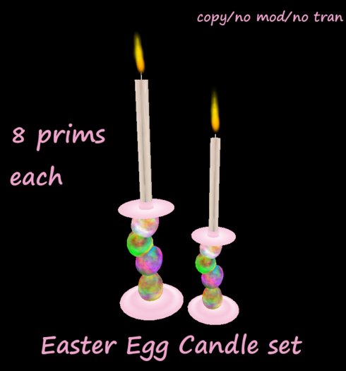 Easter Egg candle set