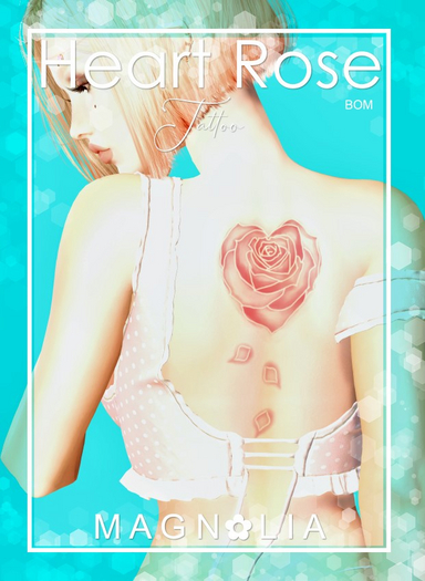 ::Magnolia::HeartRose Tattoo