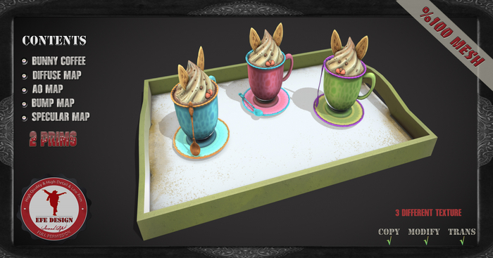 (Efe Design)  Bunny Coffee Set Fatpack Fullperm 
