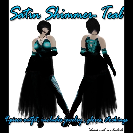 Satin Shimmer- Teal
