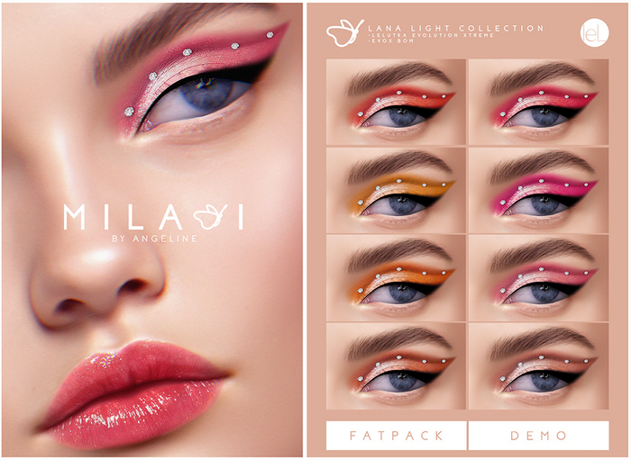 MILANI Cosmetics "Lana Light" Eyes Collection (FATPACK)