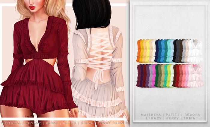 [Aleutia] Kris Ruffle Dress -  FATPACK