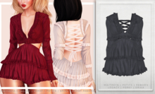 [Aleutia] Kris Ruffle Dress -  Inkwell