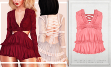 [Aleutia] Kris Ruffle Dress -  Siesta Pink