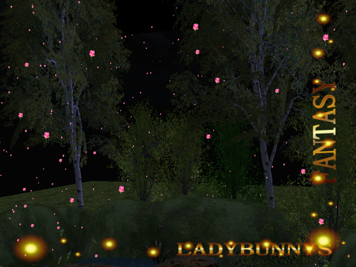 Fantasy Falling Lotus Flowers