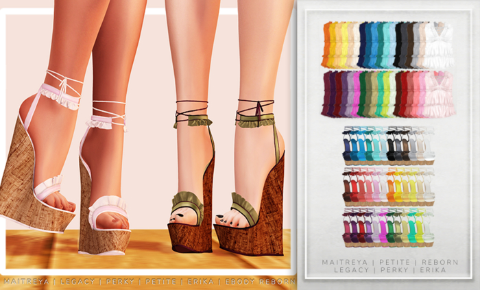 [Aleutia] Kris Ruffle Dress & Heels -  MEGAPACK