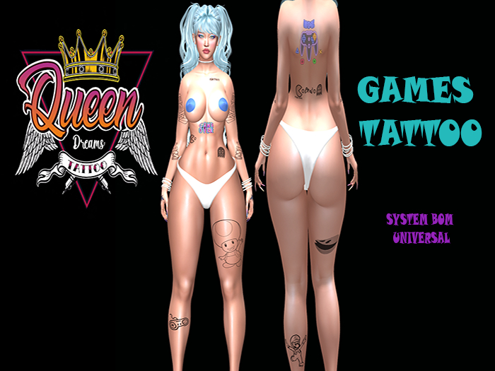 GAMES TATTOO// QUEEN DREAMS TATTOO