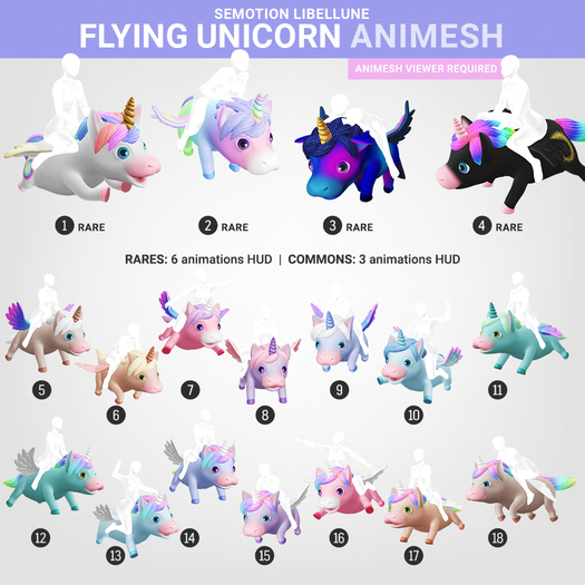 SEmotion Libellune Flying Unicorn Animesh #18