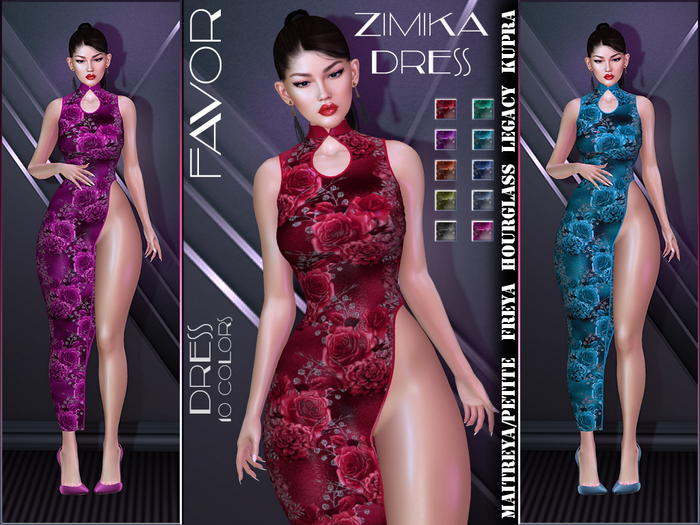 FAVOR - Zimika Dress Roses 