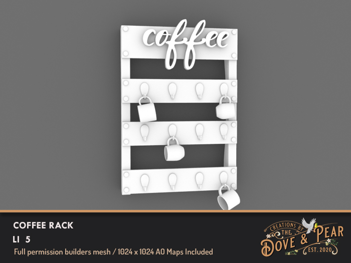 Dove & Pear for Builders - Coffee Rack   