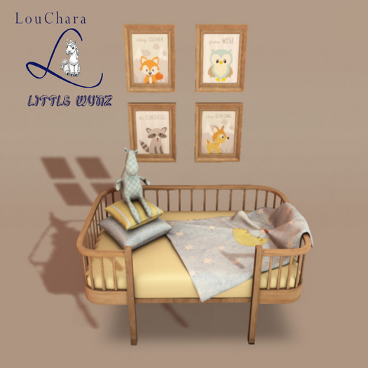LouChara Little Wunz Moon Cow Cot 