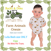 [Bucks & Does] - Farm Animals Onesie Lullabeebs 