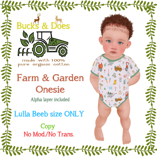 [Bucks & Does] - Farm Garden Onesie Lullabeebs